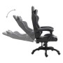 Silla de gaming de cuero sintético gris de vidaXL, Sillones para videojuegos - Ref: Foro24-20212, Precio: 183,04 €, Descuento: %