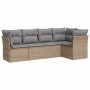 Set Gartensofas mit Kissen 5 Stück synthetisches Rattan beige von , Gartensets - Ref: Foro24-3217599, Preis: 338,05 €, Rabatt: %