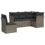 Set Gartensofas mit Kissen 5 Stück synthetisches Rattangrau von , Gartensets - Ref: Foro24-3217640, Preis: 326,49 €, Rabatt: %