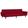 Sofá cama de 2 plazas terciopelo color vino tinto de , Sofás - Ref: Foro24-375862, Precio: 241,99 €, Descuento: %