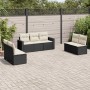 7-piece garden dining set with black synthetic rattan cushions by , Garden sets - Ref: Foro24-3218816, Price: 410,20 €, Disco...