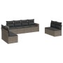 Set de sofás de jardín 8 pzas y cojines ratán sintético gris de , Conjuntos de jardín - Ref: Foro24-3218840, Precio: 488,16 €...