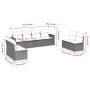 Set mit 8 Gartensofas und Kissen synthetisches Rattangrau von , Gartensets - Ref: Foro24-3218840, Preis: 484,16 €, Rabatt: %