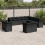 Set aus Gartensofas und Kissen 13 Stück synthetisches Rattan schwarz von , Gartensets - Ref: Foro24-3218545, Preis: 906,53 €,...