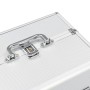 Silver aluminum makeup case 22x30x21 cm by vidaXL, toiletry bags - Ref: Foro24-91828, Price: 39,62 €, Discount: %