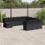 Set Gartensofas 12 Stück Kissen synthetisches Rattan schwarz von , Gartensets - Ref: Foro24-3250464, Preis: 790,06 €, Rabatt: %