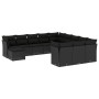 Set Gartensofas 12 Stück Kissen synthetisches Rattan schwarz von , Gartensets - Ref: Foro24-3250464, Preis: 790,06 €, Rabatt: %