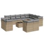 Garden set with 13-piece synthetic rattan beige cushions. by , Garden sets - Ref: Foro24-3218539, Price: 898,99 €, Discount: %