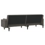 Sofá cama de 2 plazas con dos almohadas terciopelo gris oscuro de , Sofás - Ref: Foro24-375848, Precio: 257,58 €, Descuento: %