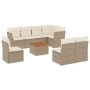 Set de sofás de jardín 9 pzas con cojines ratán sintético beige de , Conjuntos de jardín - Ref: Foro24-3223685, Precio: 696,7...