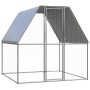 Galvanized steel chicken coop silver and gray 2x2x2 m by , Cages and habitats for small animals - Ref: Foro24-155886, Price: ...