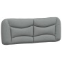 Padded headboard light gray fabric 120 cm by , Headboards and footboards - Ref: Foro24-374561, Price: 61,94 €, Discount: %