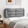 Padded headboard light gray fabric 120 cm by , Headboards and footboards - Ref: Foro24-374561, Price: 61,94 €, Discount: %