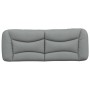 Padded headboard light gray fabric 120 cm by , Headboards and footboards - Ref: Foro24-374561, Price: 61,94 €, Discount: %