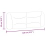 Cabecero de cama acolchado cuero sintético negro 120 cm de , Cabeceros y pies de cama - Ref: Foro24-374568, Precio: 67,63 €, ...