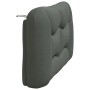 Dark gray fabric padded headboard 140 cm by , Headboards and footboards - Ref: Foro24-374577, Price: 72,64 €, Discount: %