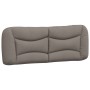 Cabecero de cama acolchado tela gris taupé 140 cm de , Cabeceros y pies de cama - Ref: Foro24-374580, Precio: 80,44 €, Descue...