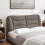 Cabecero de cama acolchado tela gris taupé 140 cm de , Cabeceros y pies de cama - Ref: Foro24-374580, Precio: 80,44 €, Descue...