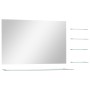 Espejo de pared con 5 estantes plateado 100x60 cm de vidaXL, Espejos - Ref: Foro24-249446, Precio: 65,99 €, Descuento: %