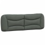 Cabecero de cama acolchado tela gris oscuro 160 cm de , Cabeceros y pies de cama - Ref: Foro24-374589, Precio: 74,04 €, Descu...