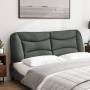 Cabecero de cama acolchado tela gris oscuro 160 cm de , Cabeceros y pies de cama - Ref: Foro24-374589, Precio: 74,04 €, Descu...