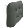 Cabecero de cama acolchado tela gris oscuro 160 cm de , Cabeceros y pies de cama - Ref: Foro24-374589, Precio: 74,04 €, Descu...