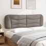 Gepolstertes Kopfteil für Bett, grauer Taupe-Stoff, 180 cm. von , Kopf- und Fußteile - Ref: Foro24-374604, Preis: 86,74 €, Ra...