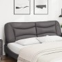 Cabecero de cama acolchado cuero sintético gris 180 cm de , Cabeceros y pies de cama - Ref: Foro24-374610, Precio: 88,45 €, D...