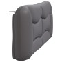 Cabecero de cama acolchado cuero sintético gris 180 cm de , Cabeceros y pies de cama - Ref: Foro24-374610, Precio: 88,45 €, D...