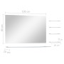 Espejo de pared con 5 estantes plateado 100x60 cm de vidaXL, Espejos - Ref: Foro24-249446, Precio: 65,99 €, Descuento: %