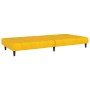 Sofá cama de 2 plazas terciopelo amarillo de , Sofás - Ref: Foro24-375770, Precio: 225,42 €, Descuento: %