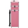 Pink aluminum makeup trolley case by vidaXL, toiletry bags - Ref: Foro24-91820, Price: 112,97 €, Discount: %