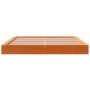 Estructura de cama madera maciza pino marrón cera 180x200 cm de , Camas y somieres - Ref: Foro24-3211841, Precio: 181,43 €, D...