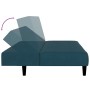 Blue velvet 2-seater sofa bed by , Sofas - Ref: Foro24-375762, Price: 225,99 €, Discount: %