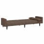 Two-seater sofa bed with two taupe gray fabric pillows. by , Sofas - Ref: Foro24-375839, Price: 252,67 €, Discount: %