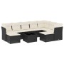 Set de sofás de jardín 10 pzas cojines ratán sintético negro de , Conjuntos de jardín - Ref: Foro24-3218576, Precio: 583,46 €...