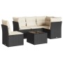 6-piece garden sofa set with black synthetic rattan cushions by , Garden sets - Ref: Foro24-3217646, Price: 403,57 €, Discoun...