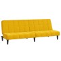 Yellow velvet 2-seater sofa bed by , Sofas - Ref: Foro24-375845, Price: 218,88 €, Discount: %