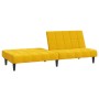 Yellow velvet 2-seater sofa bed by , Sofas - Ref: Foro24-375845, Price: 218,88 €, Discount: %