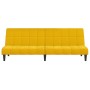 Yellow velvet 2-seater sofa bed by , Sofas - Ref: Foro24-375845, Price: 218,88 €, Discount: %