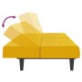 Yellow velvet 2-seater sofa bed by , Sofas - Ref: Foro24-375845, Price: 218,88 €, Discount: %