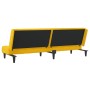 Yellow velvet 2-seater sofa bed by , Sofas - Ref: Foro24-375845, Price: 218,88 €, Discount: %