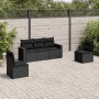 5-teiliges Gartenmöbel-Set und Kissen aus synthetischem Rattan schwarz von , Gartensets - Ref: Foro24-3218775, Preis: 278,11 ...