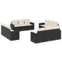 Set Gartensofas 12 Stück Kissen synthetisches Rattan schwarz von , Gartensets - Ref: Foro24-3218756, Preis: 798,47 €, Rabatt: %