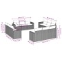 Set Gartensofas 12 Stück Kissen synthetisches Rattan schwarz von , Gartensets - Ref: Foro24-3218756, Preis: 798,47 €, Rabatt: %