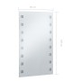 Espejo de pared de baño con LED 60x100 cm de vidaXL, Espejos - Ref: Foro24-144701, Precio: 69,28 €, Descuento: %