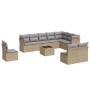 11-piece garden sofa set with beige synthetic rattan cushions by , Garden sets - Ref: Foro24-3249648, Price: 740,99 €, Discou...