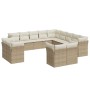 Garden set with 13-piece synthetic rattan beige cushions. by , Garden sets - Ref: Foro24-3218548, Price: 1,00 €, Discount: %