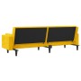 Sofá cama de 2 plazas con dos almohadas terciopelo amarillo de , Sofás - Ref: Foro24-375851, Precio: 249,44 €, Descuento: %