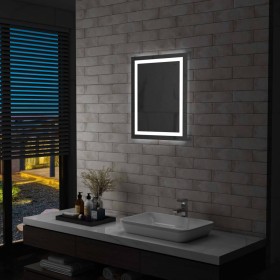 Bathroom mirror with LED and touch sensor 50x60 cm by vidaXL, Mirrors - Ref: Foro24-144729, Price: 100,99 €, Discount: %